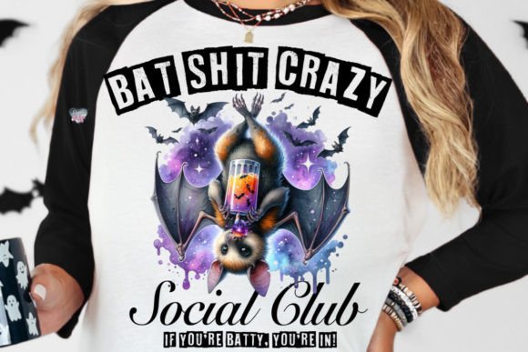 Bat Shit Crazy Social Club PNG: Gothic Dark Coquette Bow Clipart