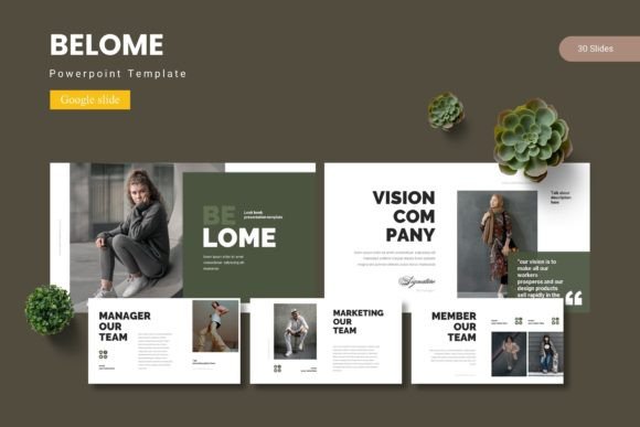 Belome: A Modern Google Slides Template for Visual Storytelling