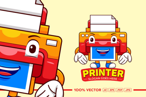 Bring Your Brand to Life with a Playful Printer Mascot