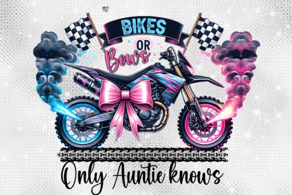 Creating Joyful Moments: Bikes or Bows Gender Reveal PNG