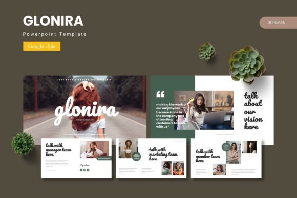 Glonira - Google Slide Template: Elevate Your Visual Storytelling