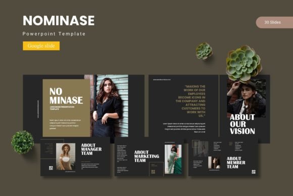 Nominase - Google Slide Template: A Designer's Toolkit for Visual Storytelling