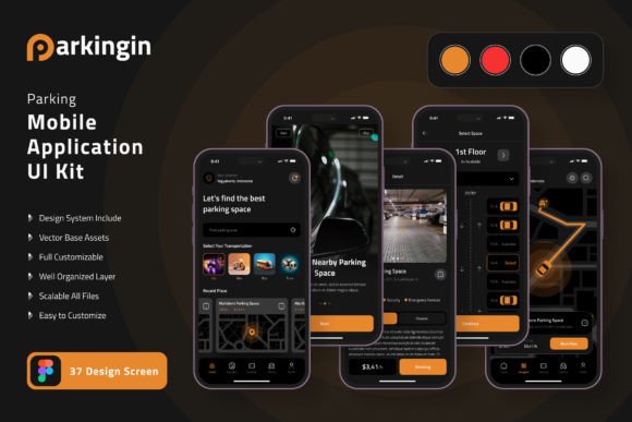 Streamline Your Design Process with a Parking App UI Kit