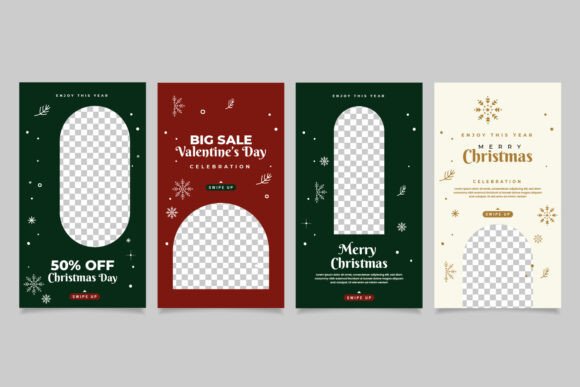 Stunning Christmas Instagram Stories Templates for Festive Engagement